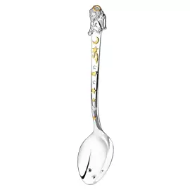 Набор серебряный для малышей DODO "Ангел": ложка с позолотой и погремушка, на 1 персону