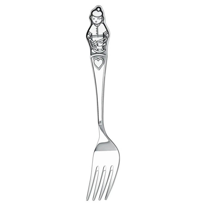 Set of silver children's CD "Boy": fork, mug, spoon