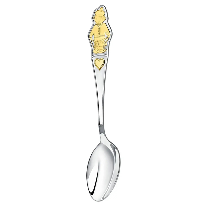 Set of silver children's CD "Boy": fork, mug, spoon with gilding