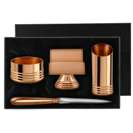 Набор канцелярский медный лакированный Набор канцелярский медный лакированный