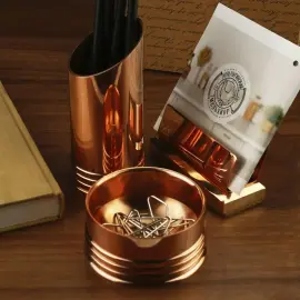 Набор канцелярский медный лакированный Набор канцелярский медный лакированный