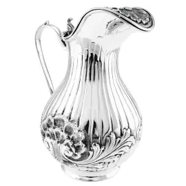 Кувшин серебряный "Раковина" с крышкой в футляре