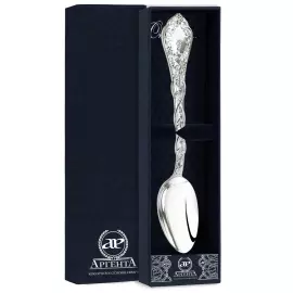 Silver "Grapevine" table spoon for 1 person, in a case