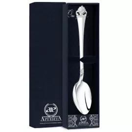 Silver Athena dining spoon for 1 person, in a case