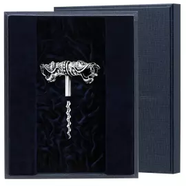 Штопор серебряный "Змея" в футляре