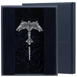 Штопор серебряный "Лошадь"в футляре