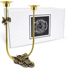 Латунный подсвечник "Летний сад" с чернением Латунный подсвечник "Летний сад" с чернением