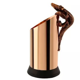 Медный набор канцелярский "Сафари" с чернением, 4 предмета: карандашница, 3 карандаша