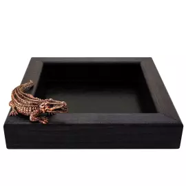 Медный набор канцелярский "Сафари" с чернением, 9 предметов: лупа+нож для писем+подставка для бумаги+карандашница+5 карандашей