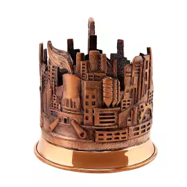 Медный набор канцелярский "Индустриальный" с чернением 11 предметов в коробке