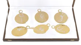 Набор ёлочных игрушек "Олимпийские игры" 6 шт., Златоуст Набор ёлочных игрушек "Олимпийские игры" 6 шт., Златоуст