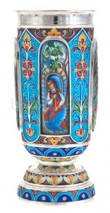 Бокал для вина "Аленький цветочек" финифть