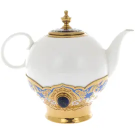 Сервиз чайный "Ландыш" с лазуритом, на 2 персоны, Златоуст