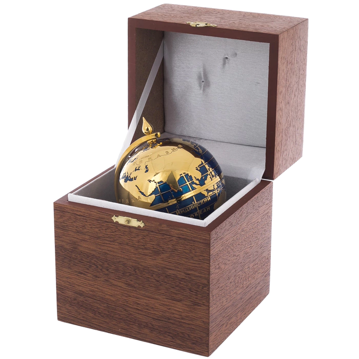 Small table globe on jade, Zlatoust