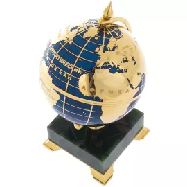 Глобус настольный малый на нефрите, Златоуст