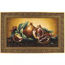 Картина из янтаря "Натюрморт с гранатом"