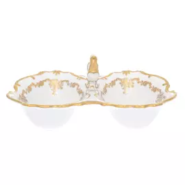 Фарфоровая менажница двойная "Queen's Crown. Кастел", 26 см