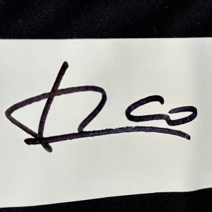 Real Madrid FC T-shirt signed by Luis Figo