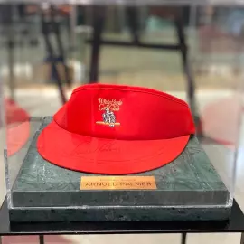 Кепка-козырек с автографом гольфиста Арнольда Палмера, мрамор зеленый