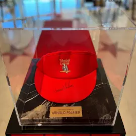 Кепка-козырек с автографом гольфиста Арнольда Палмера, мрамор черный