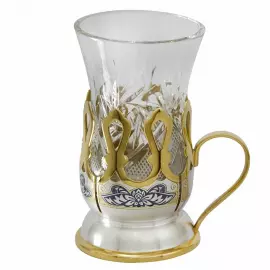 Подстаканник из серебра для армуда "Звезда Востока"