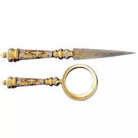 Настольный набор руководителя с часами "Мечеть" лазурит