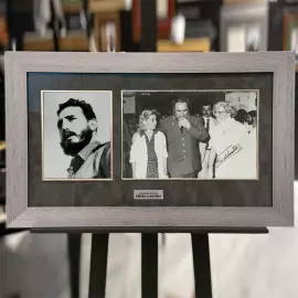 Фото с автографом революционера Фиделя Кастро