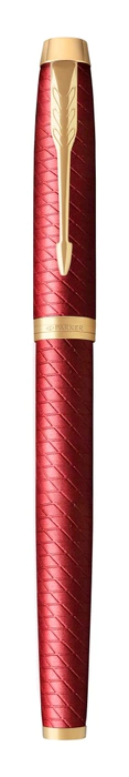 Gift set: Parker IM Premium fountain pen and red diary with gold cut