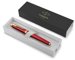 Gift set: Parker IM Premium fountain pen and red diary with gold cut