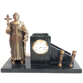 Письменный прибор-часы "Князь Владимир"