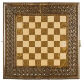 Шахматы + нарды резные "Армянский Орнамент 2" 50, Haleyan Шахматы + нарды резные "Армянский Орнамент 2" 50, Haleyan