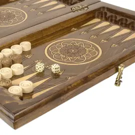 Шахматы + нарды резные "Армянский Орнамент 2" 40, Haleyan Шахматы + нарды резные "Армянский Орнамент 2" 40, Haleyan