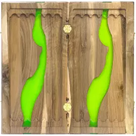 Нарды резные "Слэб 1" 60, Mkhitaryan