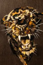 Нарды из мореного дуба и янтаря "Пантера" коллекции "Дикая природа" Нарды из мореного дуба и янтаря "Пантера" коллекции "Дикая природа"