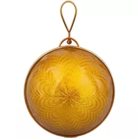 Ювелирный елочный шар, желтый