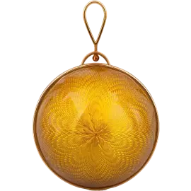 6pcs Jewelry Christmas Balls Set, Yellow