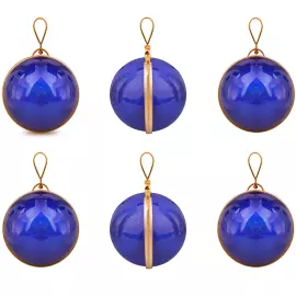 6pcs Jewelry Christmas Balls Set, Blue