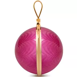 6pcs Jewelry Christmas Balls Set, Fuchsia