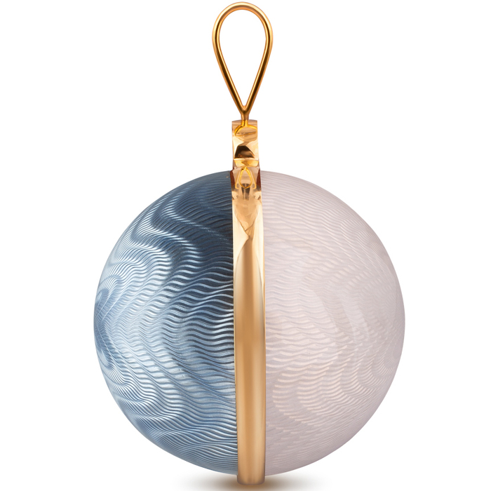 6pcs Jewelry Christmas Balls Set, Blue and White