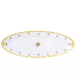 Блюдо для рыбы "Queen's Crown. Золотая роза"