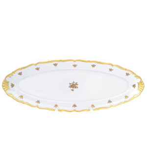 Блюдо для рыбы "Queen's Crown. Золотая роза"