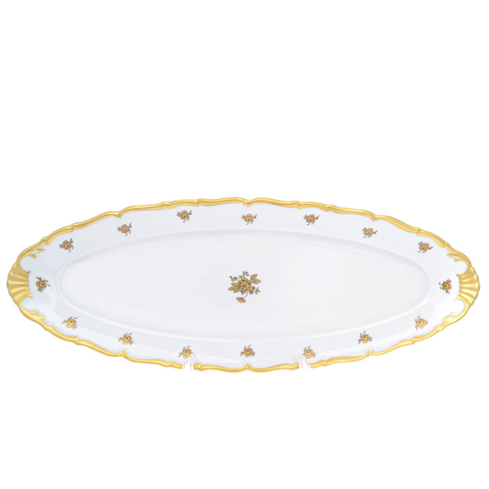 Блюдо для рыбы "Queen's Crown. Золотая роза"