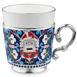 Кофейный набор из серебра и меди "Щелкунчик"