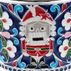 Кофейный набор из серебра и меди "Щелкунчик"