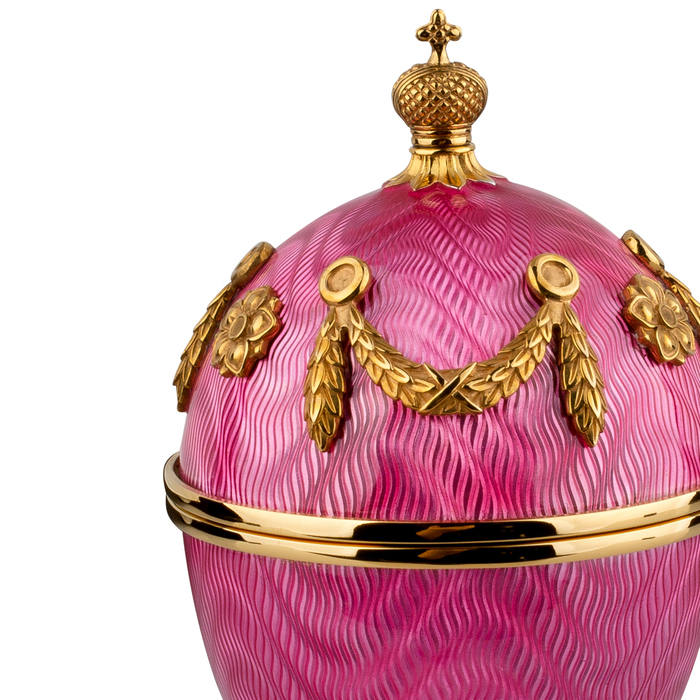 Jewelry box-egg "Pink wave"