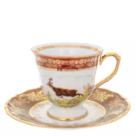 Кофейный сервиз Repast "Охота красная" на 6 персон, 15 предметов