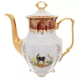 Кофейный сервиз Repast "Охота красная" на 6 персон, 15 предметов