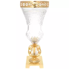 Хрустальная ваза на ножке Rosaperla