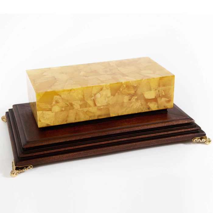 Amber brick "The foundation of success"