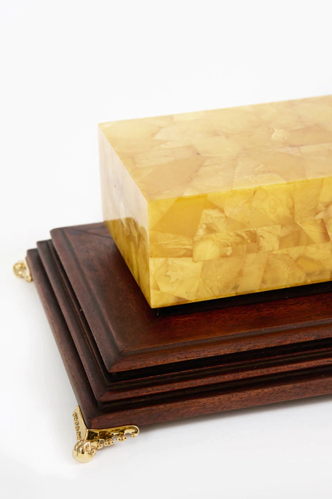 Amber brick "The foundation of success"